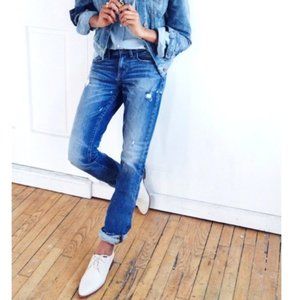 Madewell: Distressed Slim Boyjean, Hatfield Wash
